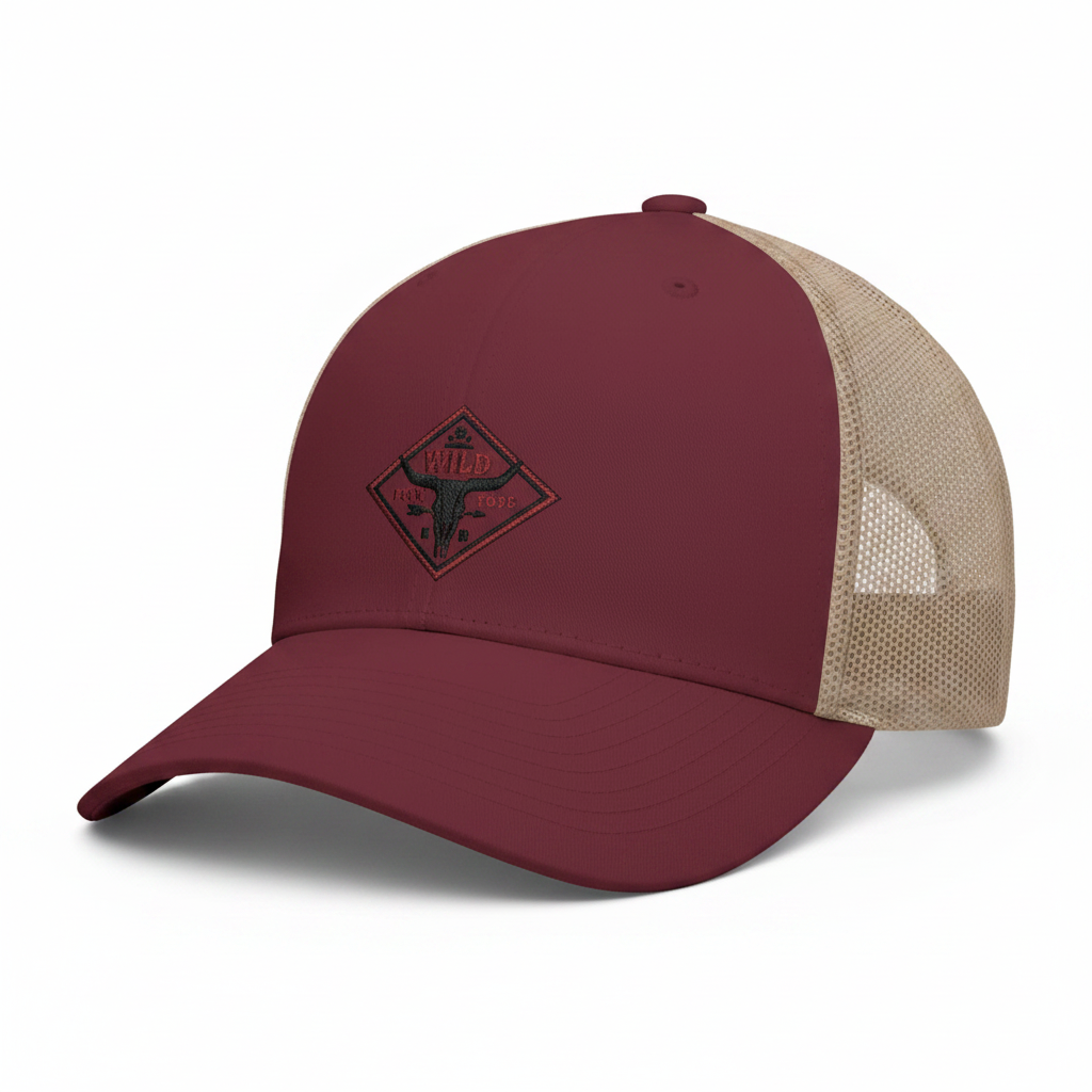 Embroidery longhorns  - cap