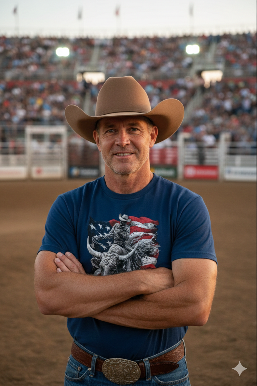 RODEO AMERICAN FLAG DESIGN