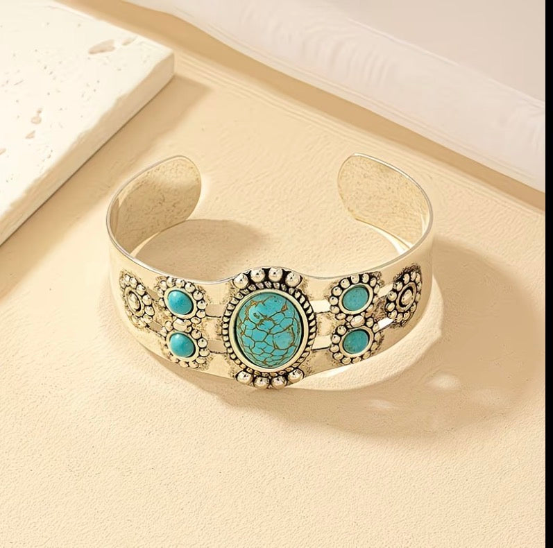 Western Retro Court Style Grand Open Women'S Bangle
