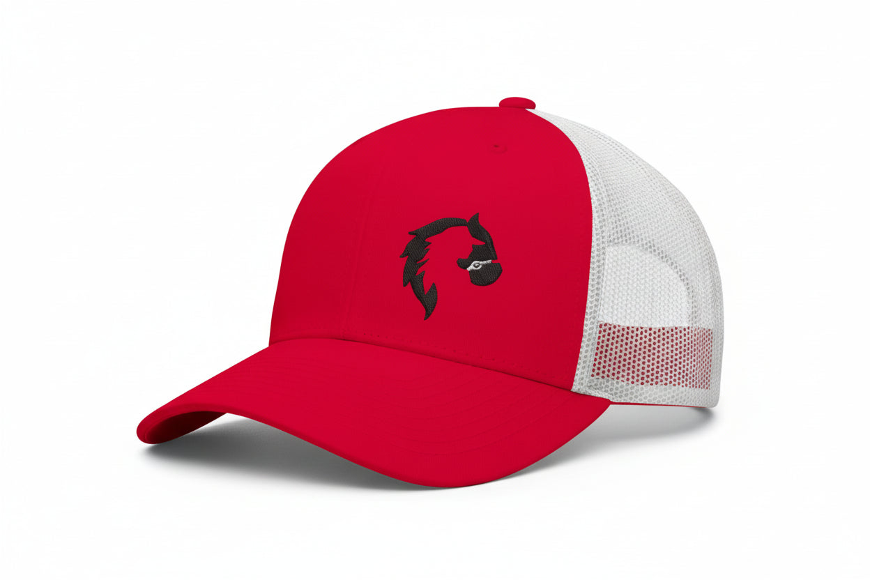 horse and cowgirl cap
