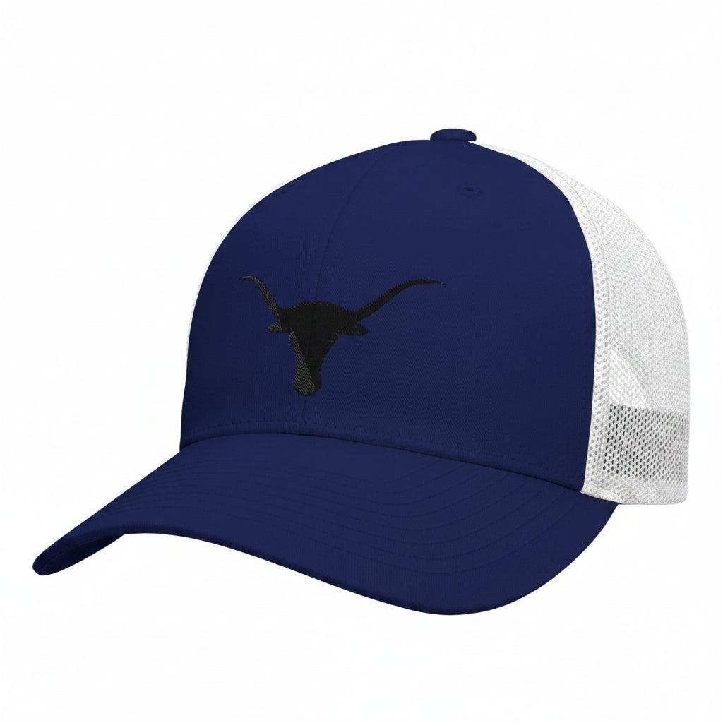 longhorne texas westerncountry vlue white cap 