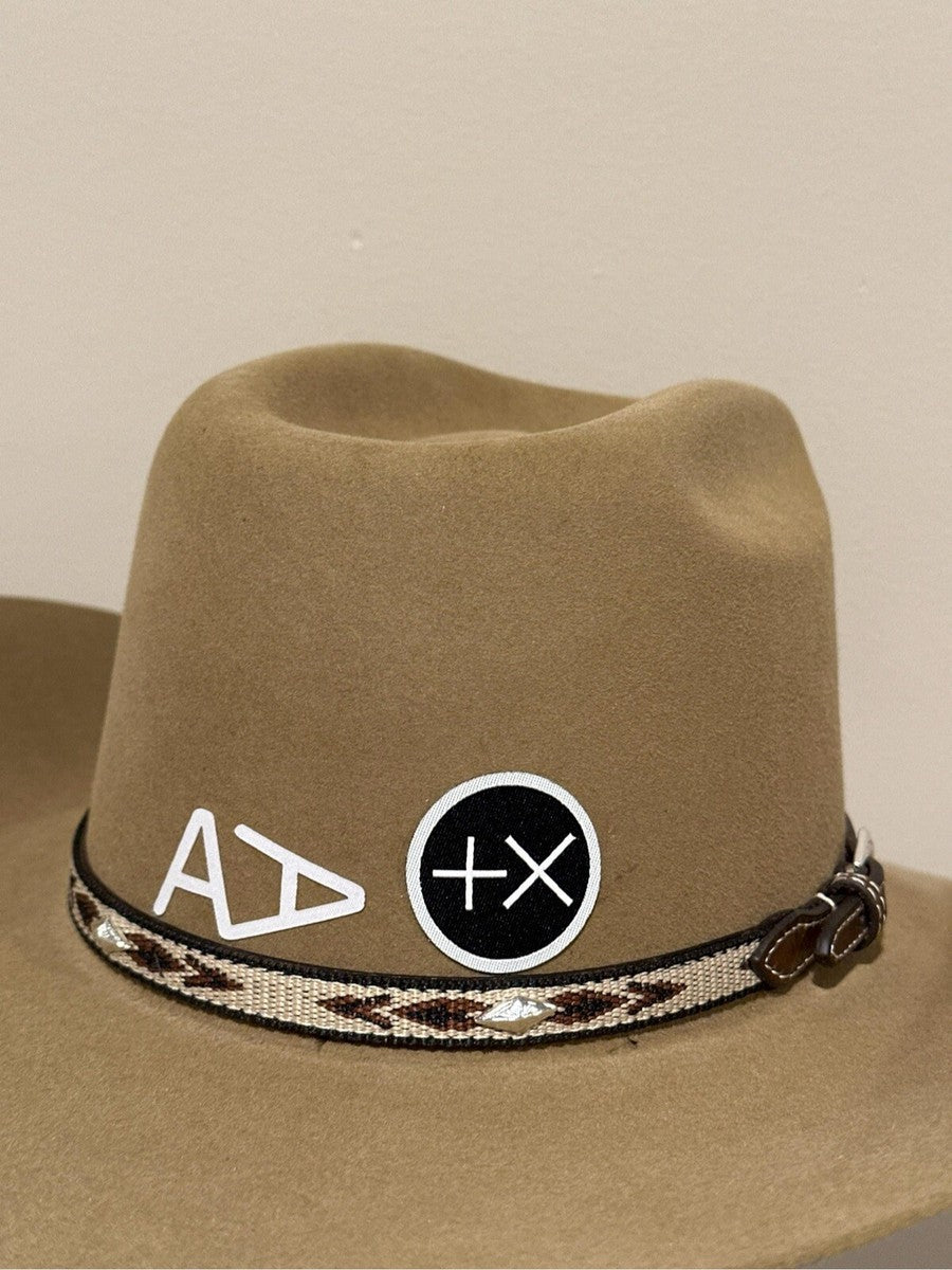 Positive Times (+X) Sticker for hats 2"x 2"- Classic Western Cowboy Brand